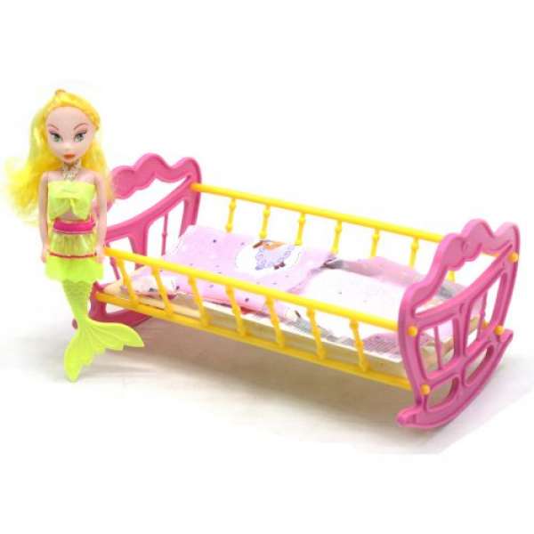Дитяча іграшка Ліжечко з лялькою