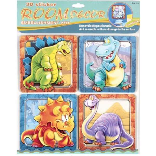 Декорації для дитячої кімнати Динозаври