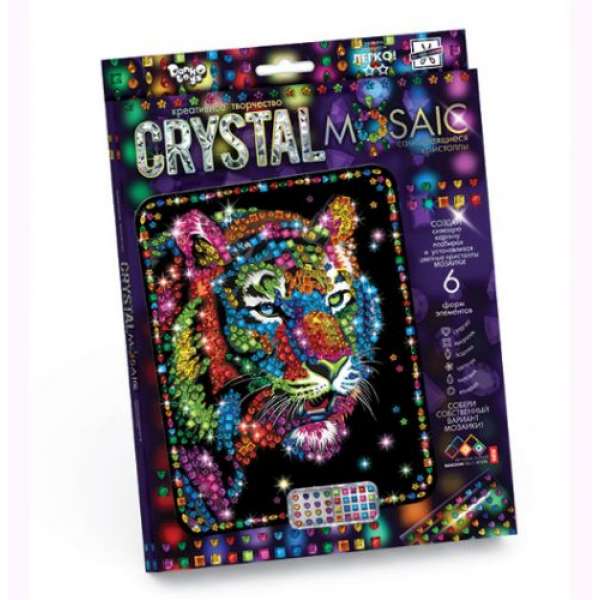 Набір для креативної творчості "CRYSTAL MOSAIC", "Тигр"