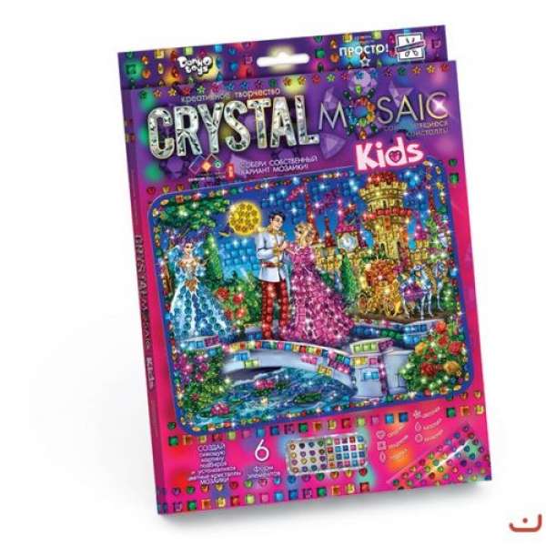 Набір для креативної творчості "CRYSTAL MOSAIC KIDS", "Попелюшка"