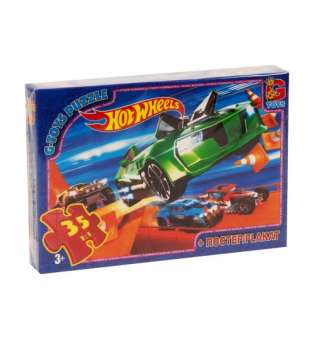 Пазли Hot Wheels, 35 елементів + плакат