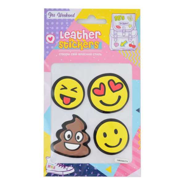Набір наклейок YES Leather stikers "Smile"