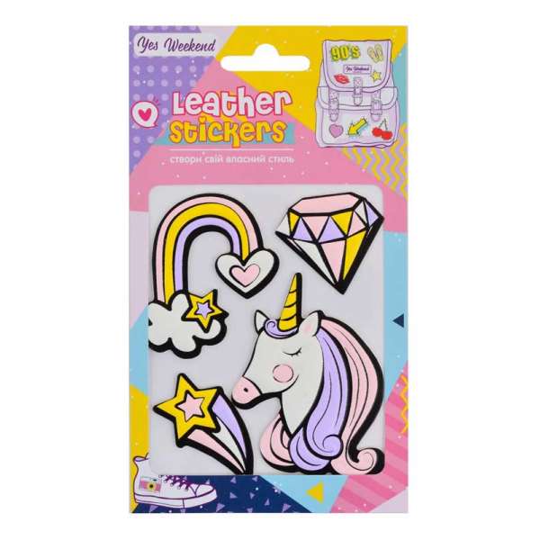 Набір наклейок YES Leather stikers "Unicorn"