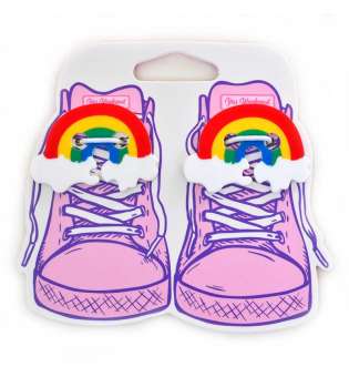 Набір аксесуарів для шнурків YES "Rainbow"