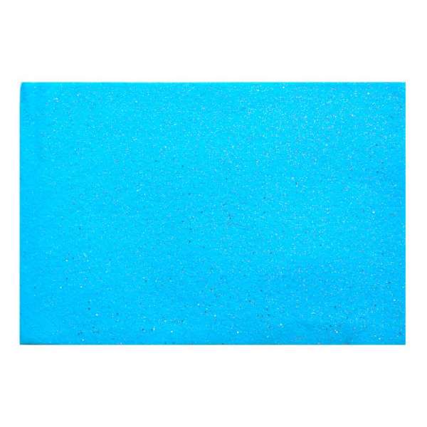 Набір Фетр Santi м'який з гліт., блакитний, 21 * 30см (10л)