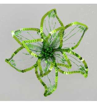 Квітка пуансетії Yes! Fun "Розкіш" напівпрозора зелена, 23*23см
