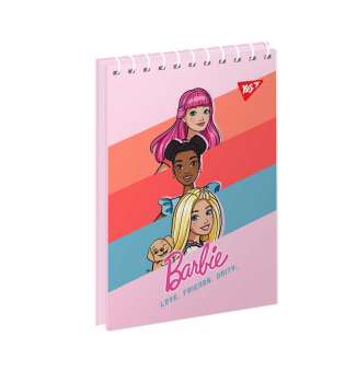 Зошит для записів YES А7 Barbie 80 аркушів клітинка