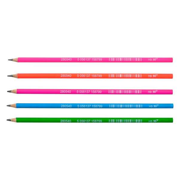 Олівець YES ч/гр круг. в пл. тубе "Slim neon", 50 шт/уп - ціна за 50
 шт.