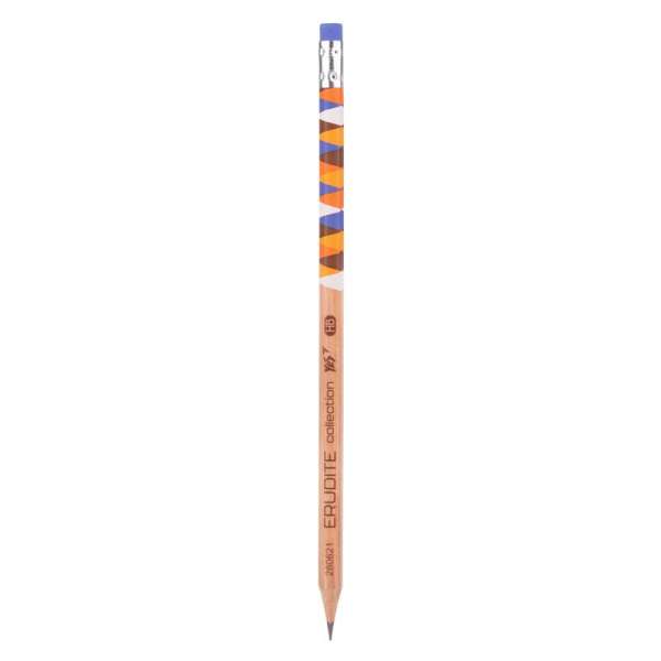 Олівець чорнографітний YES Erudite Collection Erudite Collection шестигранный з ластиком - ціна за 36
 шт.