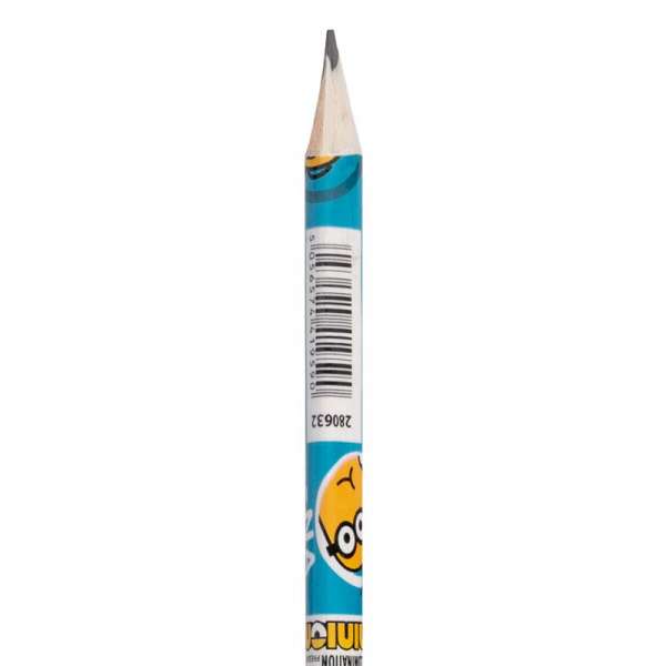 Олівець чорнографітний YES Minions трикутний з ластиком