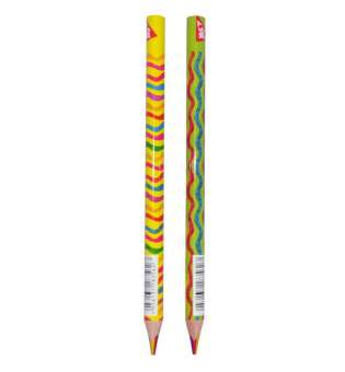 Олівець "YES" Jumbo "Rainbow" з шестиколірним грифелем, трикутний - ціна за 24
 шт.