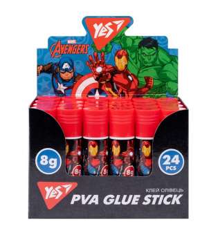 Клей-олівець YES 8г PVA Marvel.Avengers