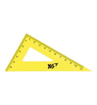 Трикутник YES прямокутний флюор. 11 см - ціна за 48
 шт.