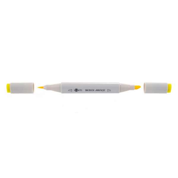 Маркер "SANTI sketch" SM-05, жовтий - ціна за 6
 шт.