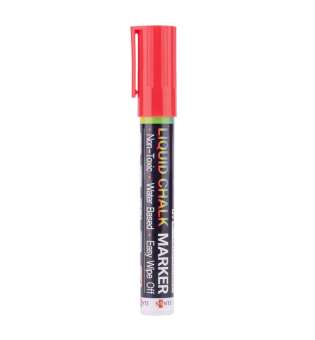 Крейдяний маркер SANTI, червоний, 5 мм, 9шт/туб - ціна за 9
 шт.