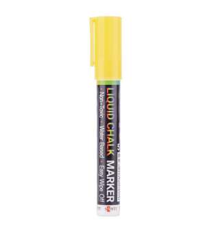 Крейдяний маркер SANTI, жовтий, 5 мм, 9шт/туб - ціна за 9
 шт.