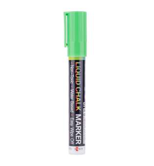Крейдяний маркер SANTI, зелений, 5 мм, 9шт/туб - ціна за 9
 шт.