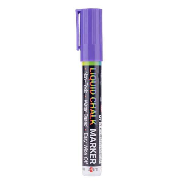 Крейдяний маркер SANTI, фіолетовий, 5 мм, 9шт/туб - ціна за 9
 шт.