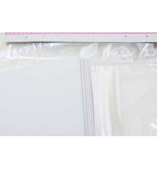 Набір білих текстурованих заготовок для листівок, 10см*20см, 250г/м2, 5шт.
