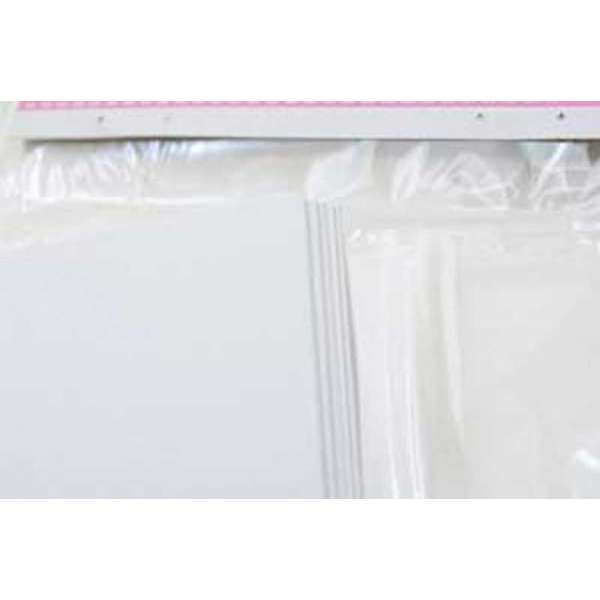 Набір білих текстурованих заготовок для листівок, 10см*20см, 250г/м2, 5шт.