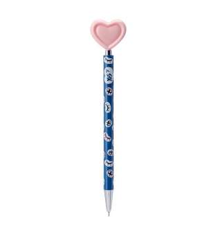 Ручка YES кульково-масляна «Big Heart», автоматична 0,7мм, синя, 2 диз - ціна за 40
 шт.