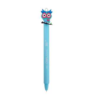 Ручка масляна YES «Cute owl» автоматична, 0,7 мм, синя - ціна за 36
 шт.