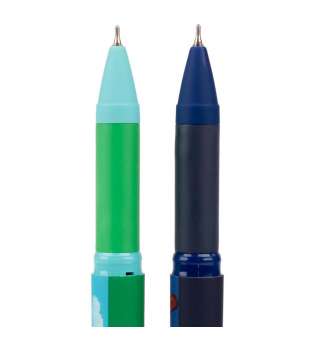 Ручка кулькова YES 8bit UA Fire 0,7 мм синя