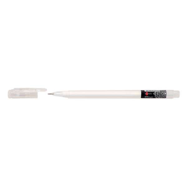 Ручка гелева SANTI, біла - ціна за 37
 шт.