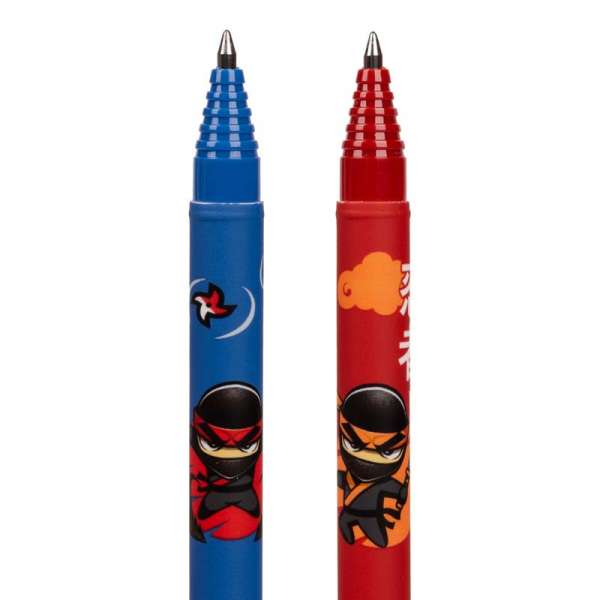 Ручка гелева YES пиши-стирай Ninja 0,5 мм, синя