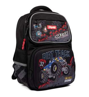 Рюкзак шкільний 1Вересня S-105 "Dirt Track", чорний