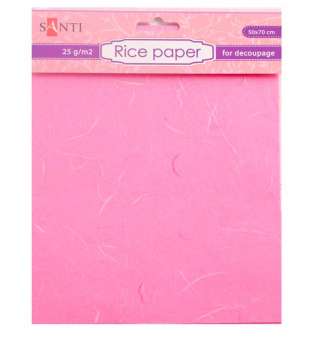 Рисовий папір, рожева, 50 * 70 см