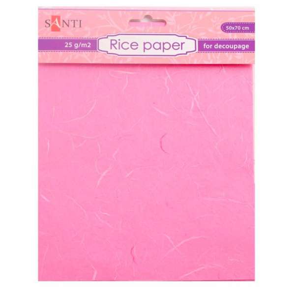 Рисовий папір, рожева, 50 * 70 см