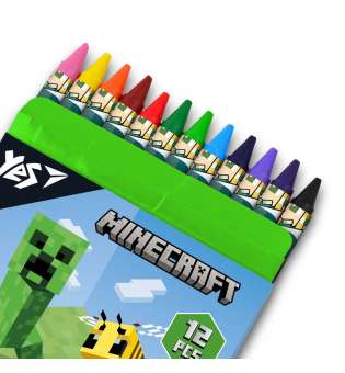 Набір воскових олівців YES 12 шт Minecraft