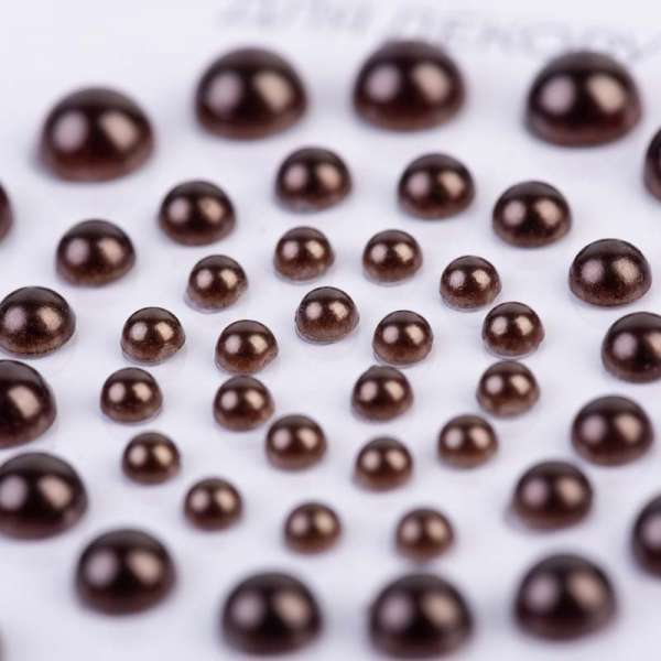 Перлини SANTI самоклеючі шоколадні, 50 шт