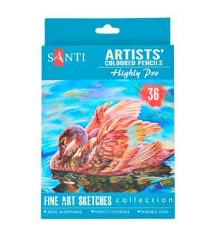 Набір художніх кольорових олівців "Santi Highly Pro", 36 шт