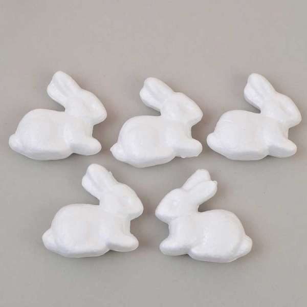 Набір пінопластових фігур SANTI "Little rabbit", 5шт/уп., 6,5 см.