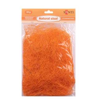Сизаль натуральний SANTI, 30 г, колір помаранчевий.