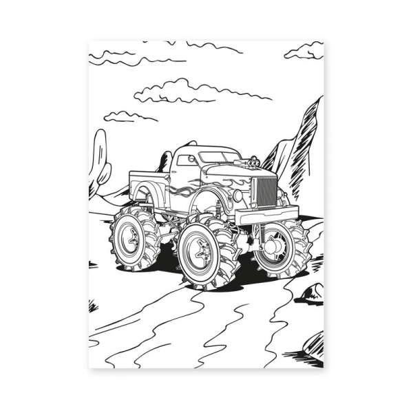 Розмальовка А4 1 Вересня Monster Truck 12 стор.