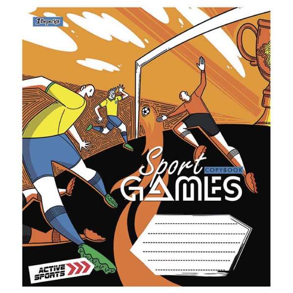 Зошит шкільний 1Вересня Sport games 24 аркушів клітинка