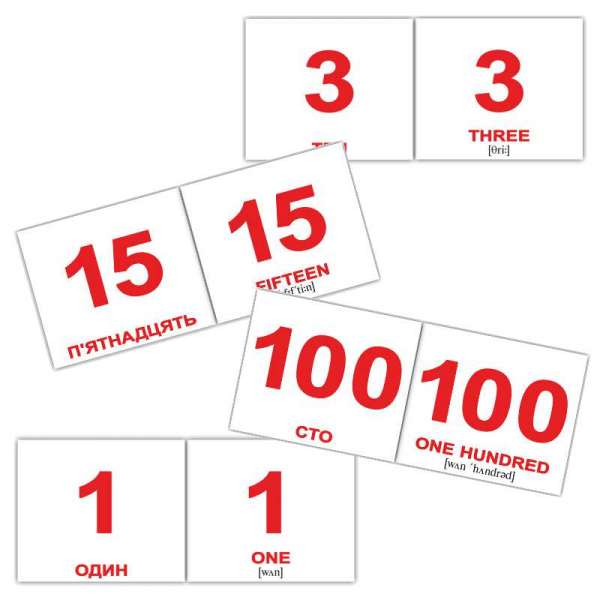 Картки Домана Числа\Numbers міні-40