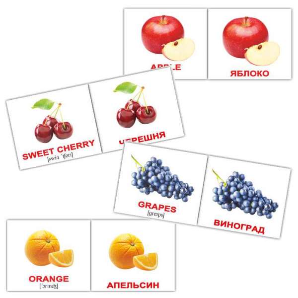 Карточки Домана Фрукты/Fruits мини-40