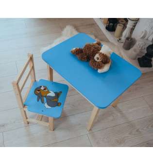 Дитячий стіл і стілець. Для навчання, малювання, ігри. Стіл із шухлядою та стільчик.