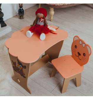 Вау!Дитячий стіл!Стол-парта з кришкою хмарко та стільчик фігурний.Подарунок!Підійде для навчання, малювання, гри