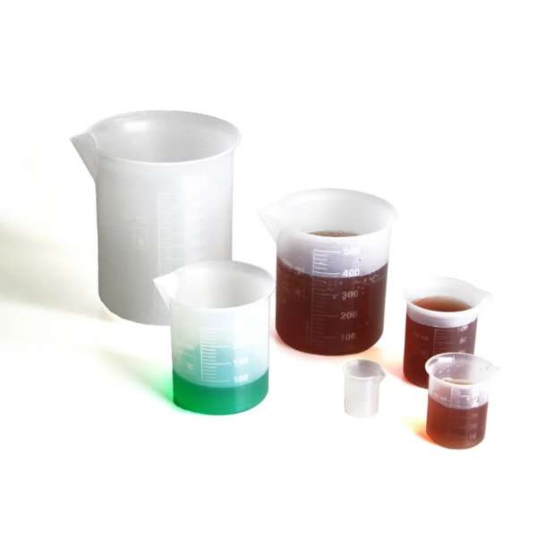 Набір мірного посуду (пластиковий) 6 склянок, 1000/500/250/100/50/10мл